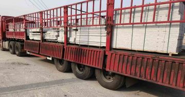 肇庆 白麻荔枝面外墙干挂，工厂装车日常