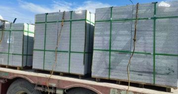 肇庆 芝麻白花岗岩地铺石装车日常