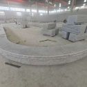 肇庆 芝麻白异形坐凳，自然面光面弧形加工