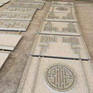 肇庆 白麻花岗岩外墙立面雕刻板