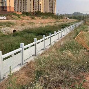 肇庆 白麻河道栏杆效果展示图