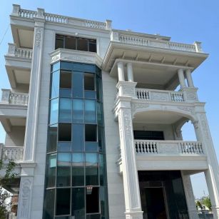 肇庆 白麻花岗岩别墅外墙干挂效果展示