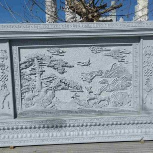 肇庆 芝麻白大型照壁，屏风，影壁