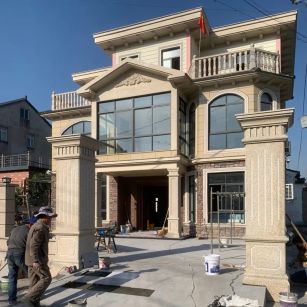 肇庆 黄金麻花岗岩荔枝面别墅外墙干挂私家专属