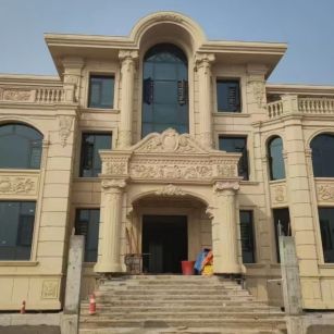 肇庆 黄金麻花岗岩别墅外墙干挂