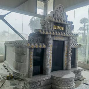 肇庆 芝麻白墓碑效果展示图