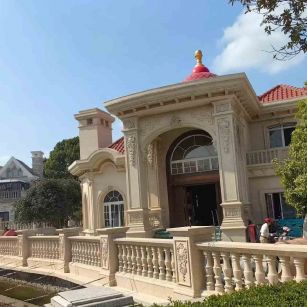 肇庆 黄金麻花岗岩欧式别墅