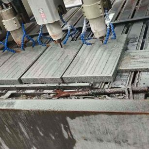 肇庆 芝麻白花岗岩荔枝面盲道雕刻