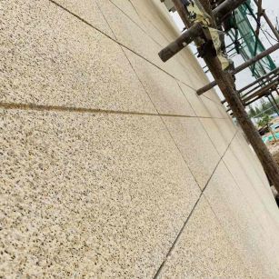 肇庆 黄金麻花岗岩荔枝面外墙干挂石材效果示例