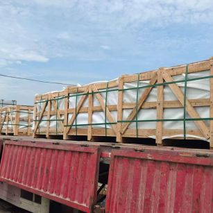 肇庆 芝麻白花岗岩地铺石出口专车-泰国游