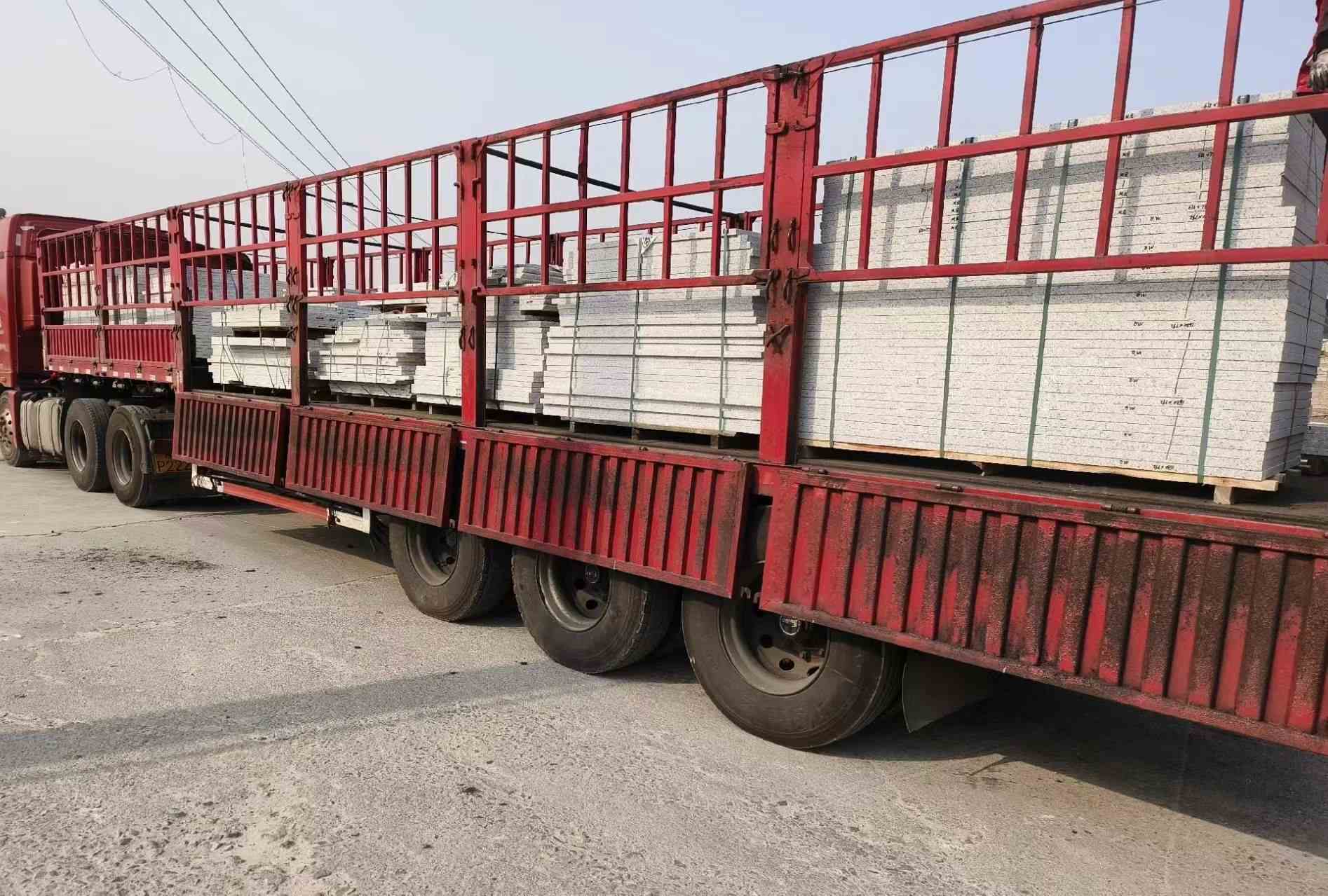 肇庆 白麻荔枝面外墙干挂，工厂装车日常