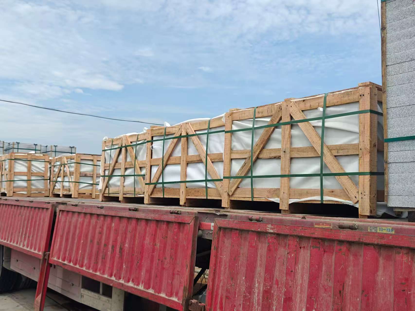 肇庆 芝麻白花岗岩地铺石出口专车-泰国游