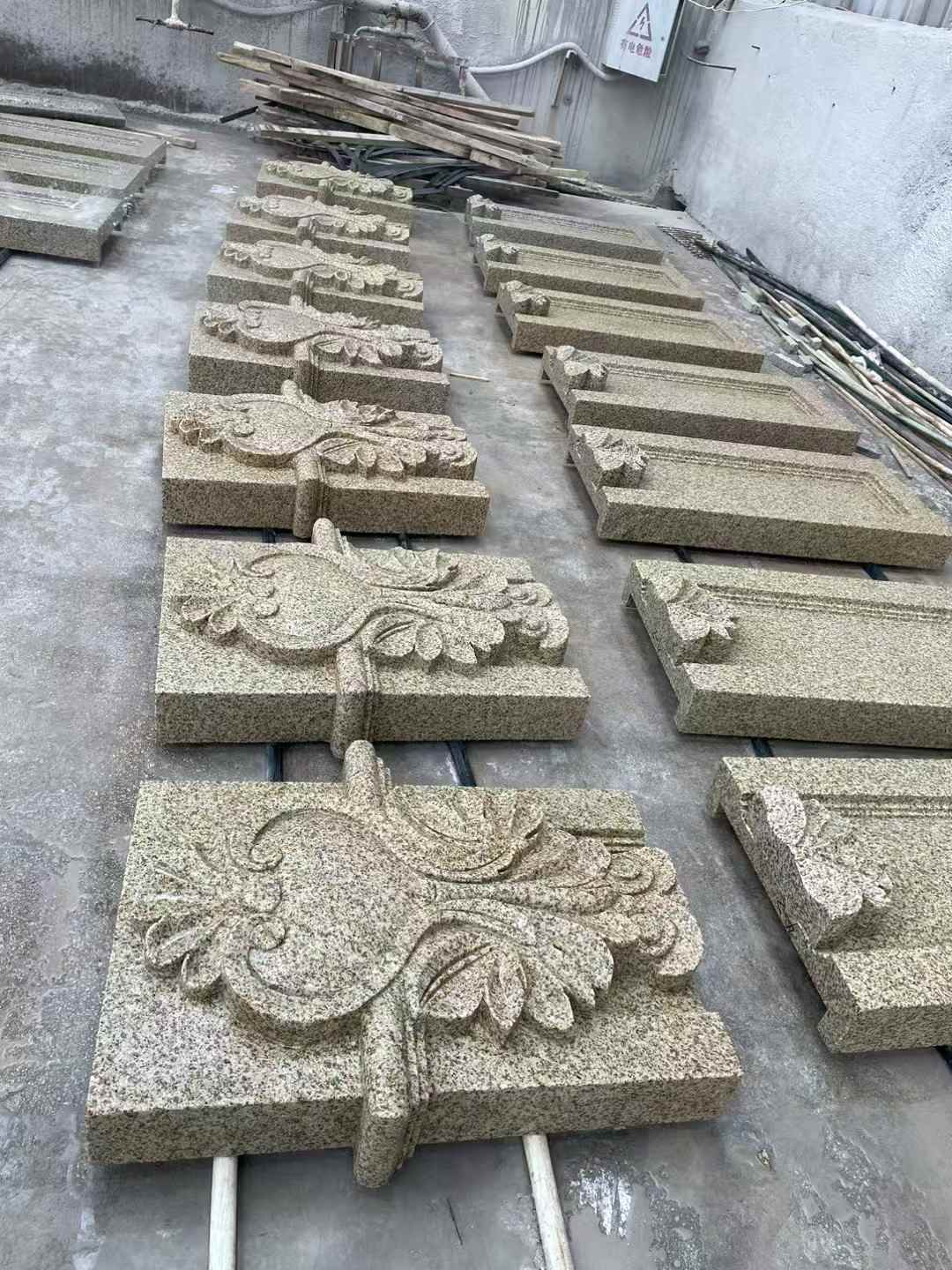 肇庆 黄金麻花岗岩别墅外墙雕刻板