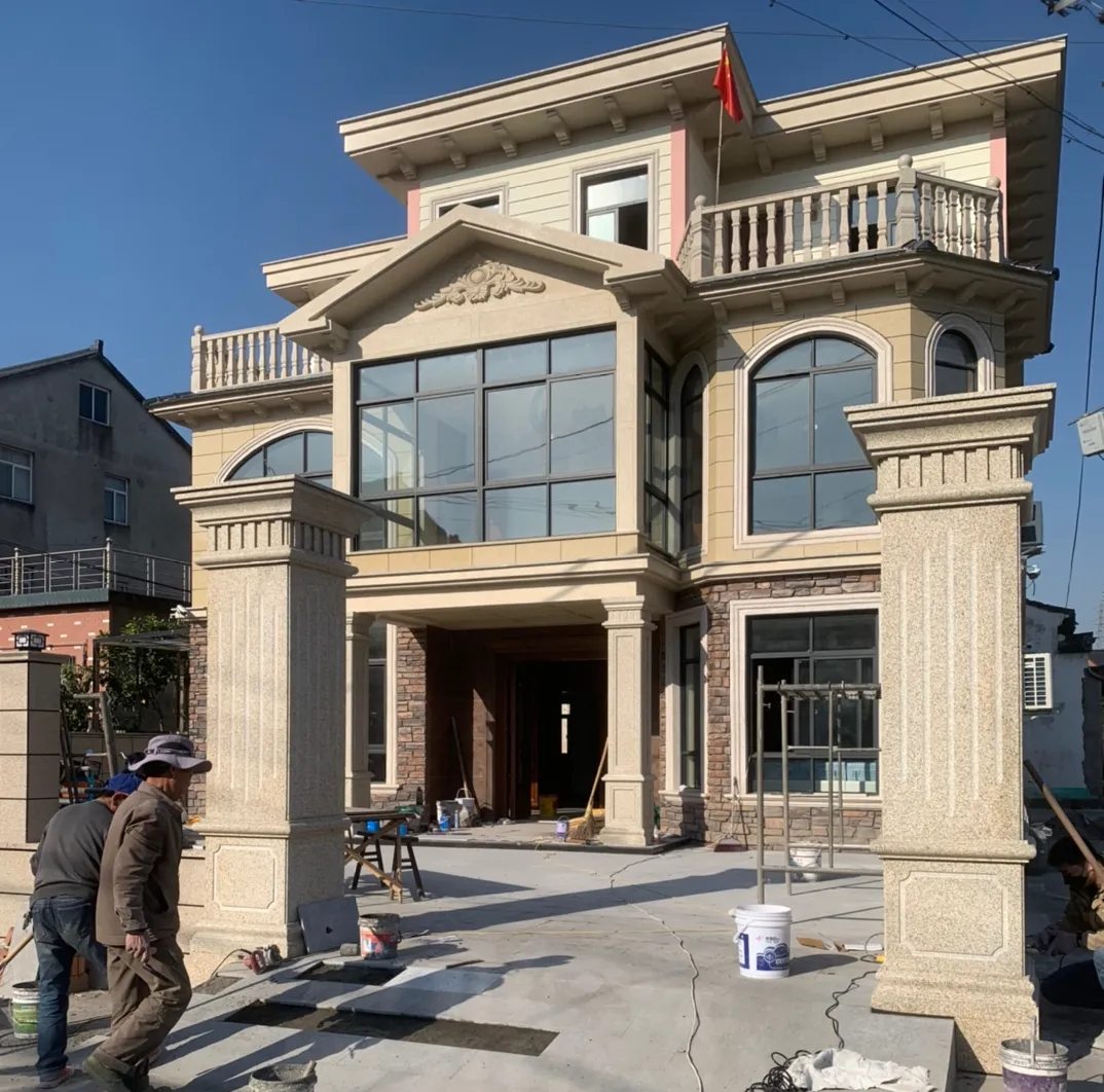 肇庆 黄金麻花岗岩荔枝面别墅外墙干挂私家专属